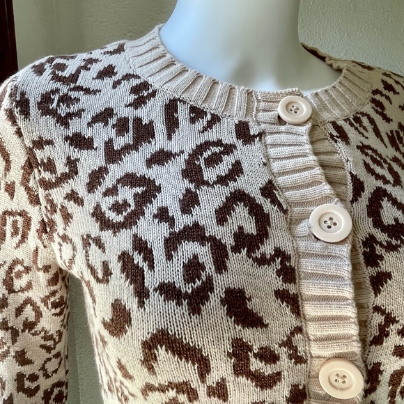 Kate Spade Leopard Print Cardigan - Picture 8 of 13